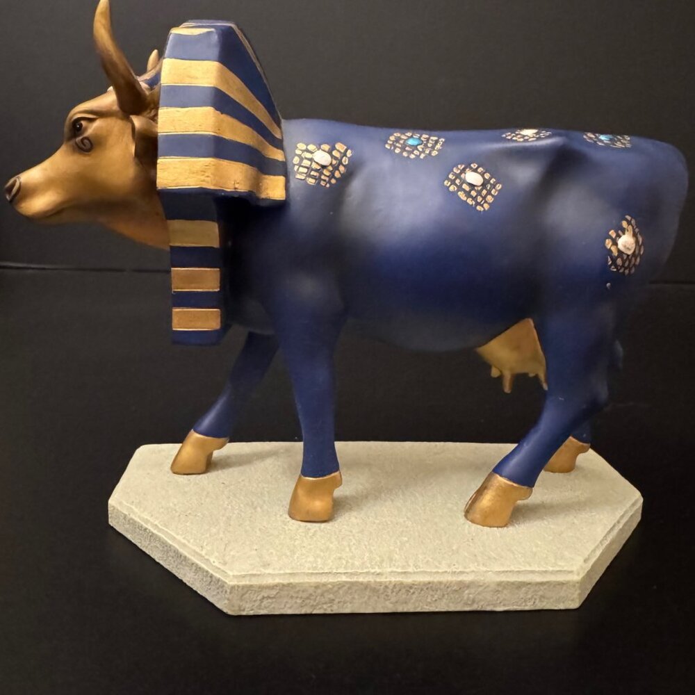 Cow Parade "Tutancowmon" Cow Resin Figurine #9126 Vintage 2000 Limited Edition - Picture 13 of 13